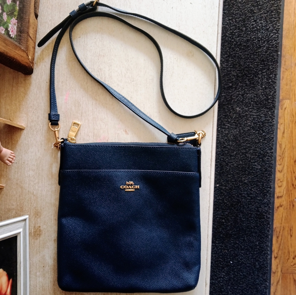 Coach Kitt Messenger Crossbody Bag Deep Blue